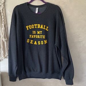 Gray Football Season Sweater